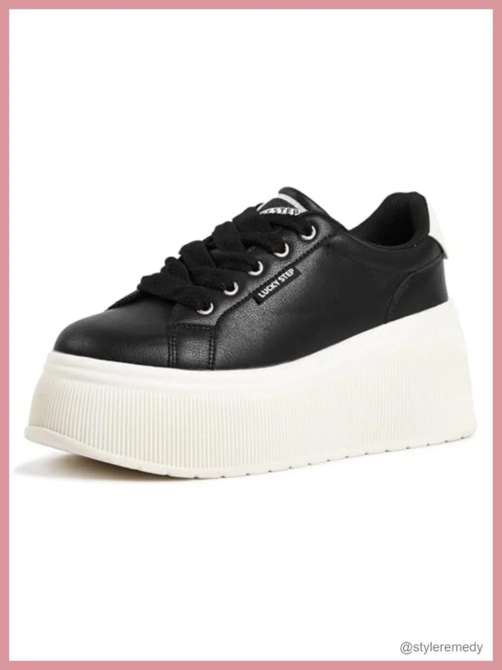 Womens Platform Wedge Canvas Sneakers Lace Up